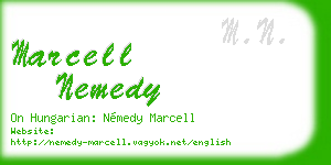 marcell nemedy business card